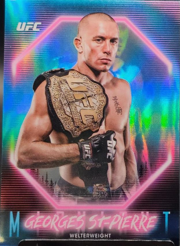 Georges St-Pierre 2025 Topps Midnight UFC Base #10 Zodiac