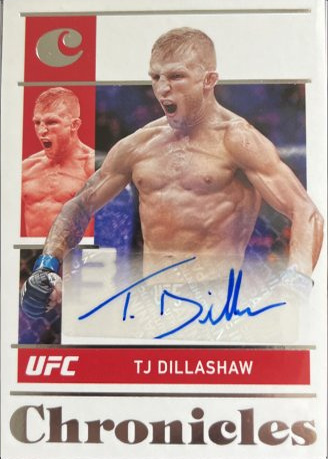 TJ Dillashaw 2022 Panini Chronicles UFC Chronicles Signatures #25 Red