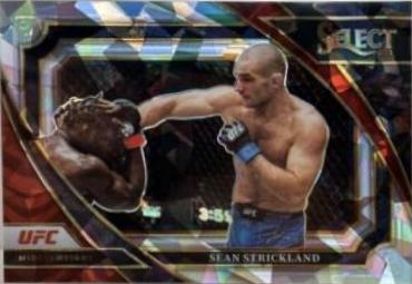Sean Strickland 2023 Panini Select UFC Mezzanine #400 Cracked Ice