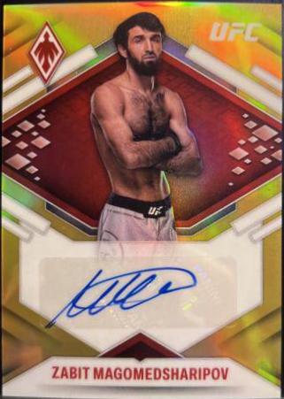 Zabit Magomedsharipov 2022 Panini Chronicles UFC Phoenix Autographs #28 Gold