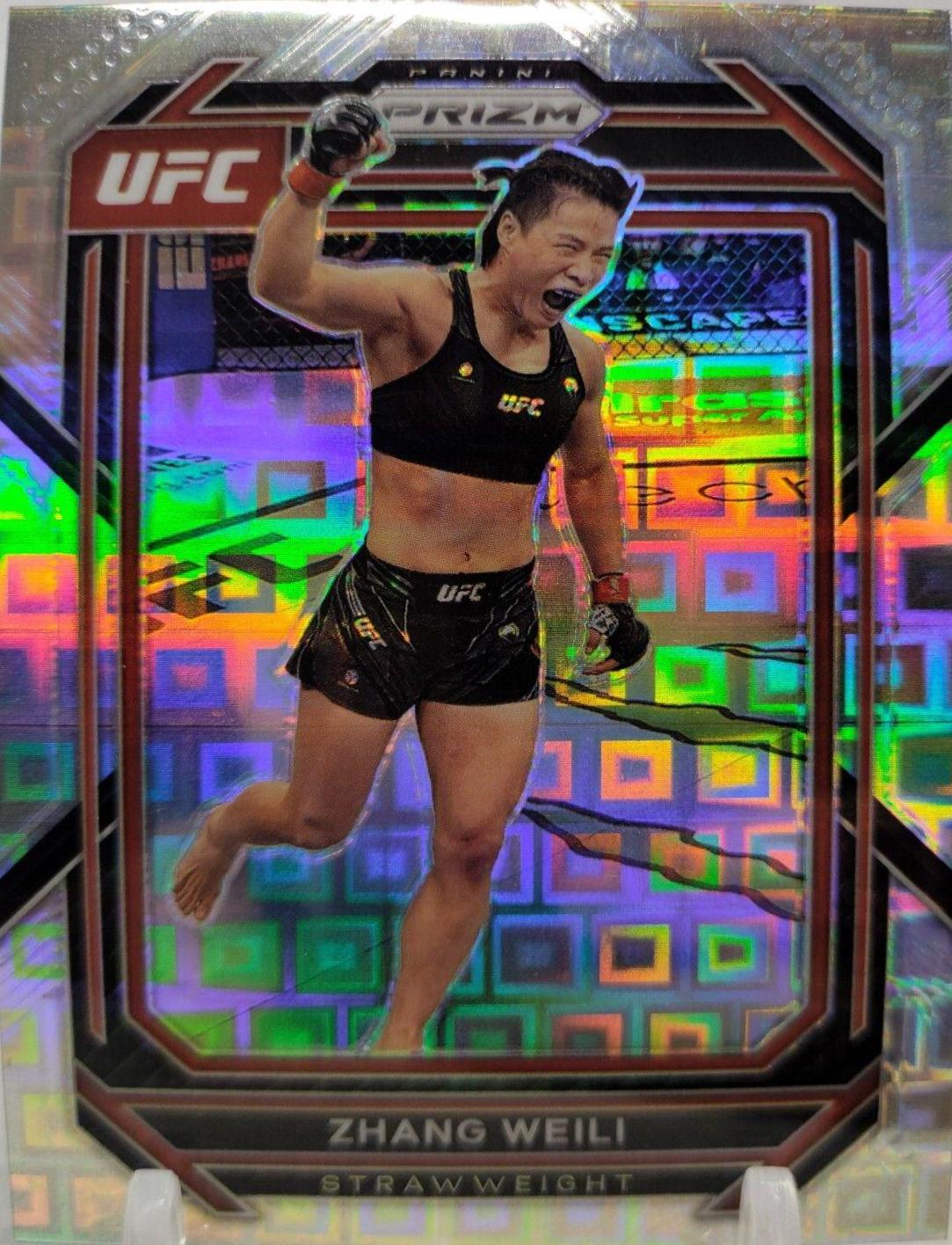 Zhang Weili 2023 Panini Prizm UFC Base #198 Silver
