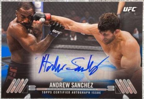 Andrew Sanchez 2017 Topps UFC Knockout Knockout Autographs #KA-AS Blue