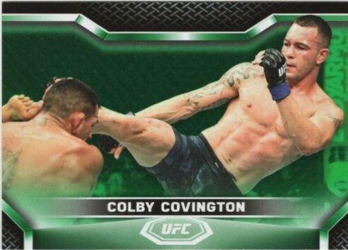 Colby Covington 2020 Topps UFC Knockout Base #62 Green