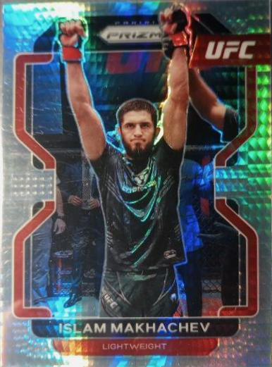 Islam Makhachev 2022 Panini Prizm UFC Base #125 Hyper