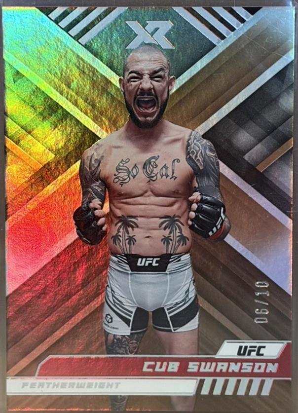 Cub Swanson 2023 Panini Chronicles UFC Base XR #298 Gold