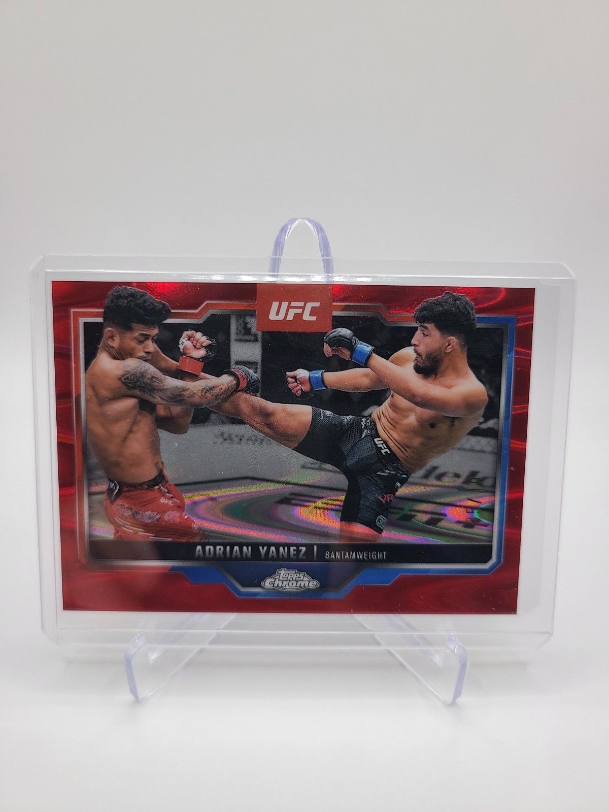 Adrian Yanez 2025 Topps Chrome UFC Base #71 Red Refractor