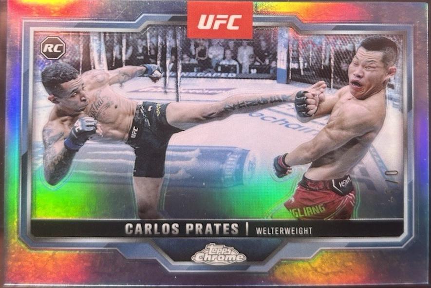 Carlos Prates 2025 Topps Chrome UFC Base #40 FrozenFractor
