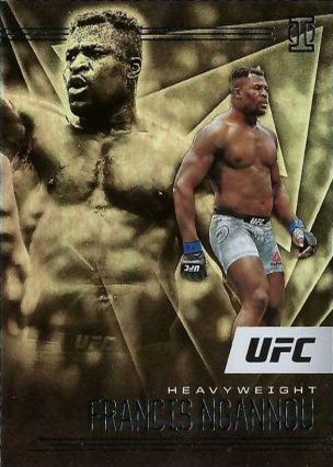 Francis Ngannou 2021 Panini Chronicles UFC Base Illusions #167 Platinum