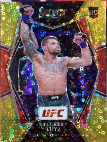 Tucker Lutz 2022 Panini Select UFC Premier Level #129 Gold Disco