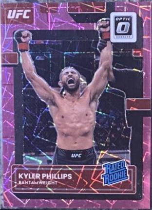 Kyler Phillips 2023 Panini Donruss Optic UFC Base #109 Pink Velocity