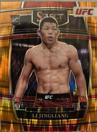 Li Jingliang 2022 Panini Select UFC Octagonside #282 Orange Flash