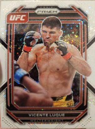 Vicente Luque 2023 Panini Prizm UFC Base #168 White Sparkle