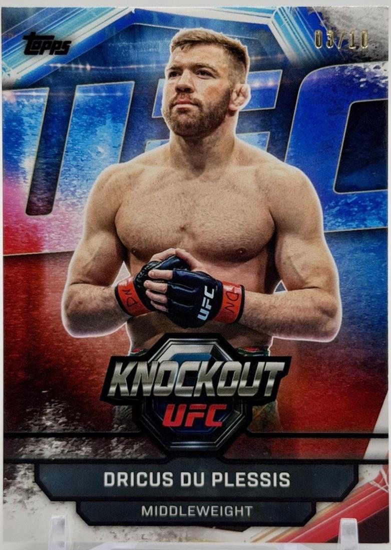 Dricus Du Plessis 2026 Topps Knockout UFC Base #9 Black