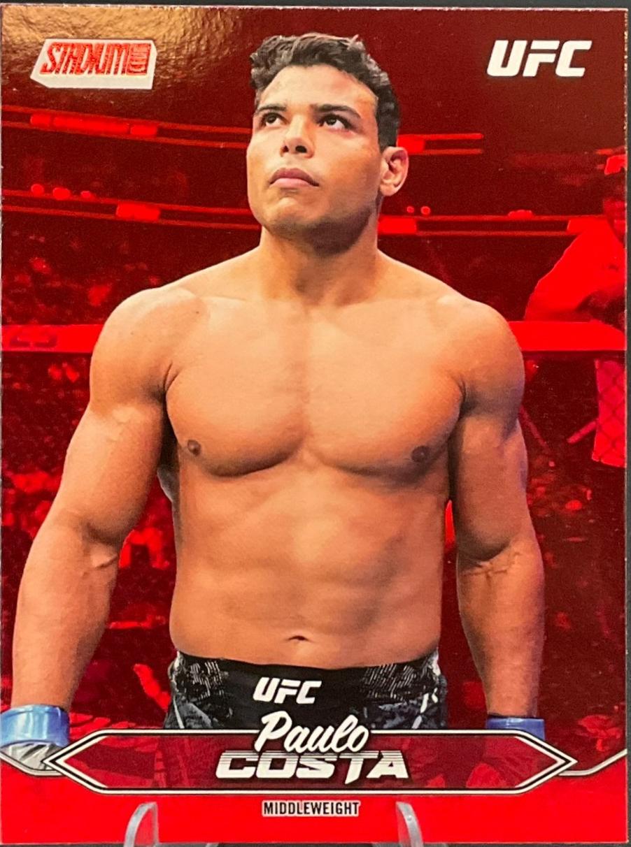 Paulo Costa 2025 Topps Stadium Club UFC Base #108 Red