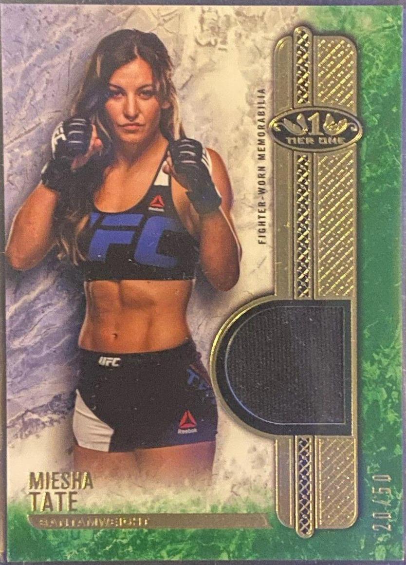 Miesha Tate 2017 Topps UFC Knockout Knockout Relics #KR-MT Green