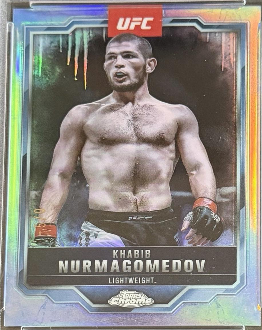 Khabib Nurmagomedov 2025 Topps Chrome UFC Base #36 FrozenFractor