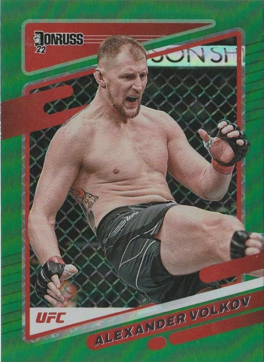 Alexander Volkov 2022 Panini Donruss UFC Base #33 Green