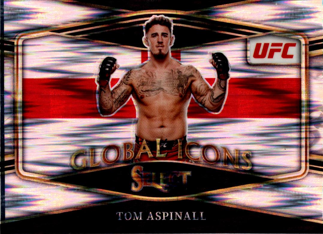 Tom Aspinall 2022 Panini Select UFC Global Icons #14 Flash