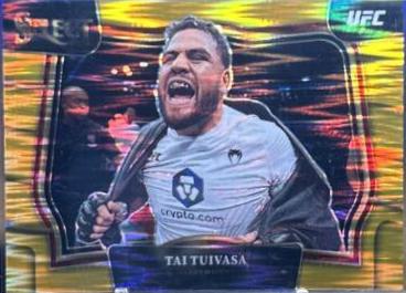 Tai Tuivasa 2023 Panini Select UFC Octagonside #257 Gold Flash