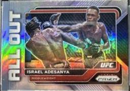 Israel Adesanya 2023 Panini Prizm UFC All Out #2 Silver