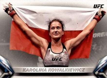 Karolina Kowalkiewicz 2018 Topps UFC Knockout Base #72 Red