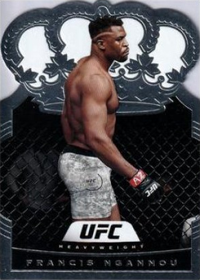Francis Ngannou 2021 Panini Chronicles UFC Base Crown Royale #20 Asia Gold