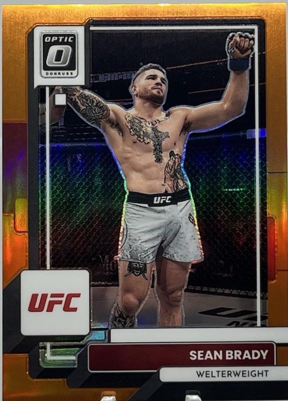 Sean Brady 2023 Panini Donruss Optic UFC Base #14 Orange