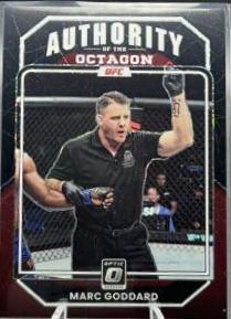 Marc Goddard 2023 Panini Donruss Optic UFC Base #147 Black Velocity