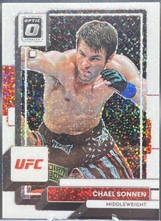 Chael Sonnen 2023 Panini Donruss Optic UFC Base #2 White Sparkle