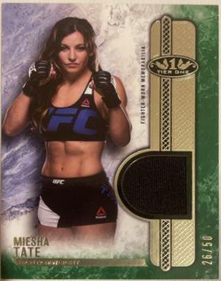 Miesha Tate 2017 Topps UFC Knockout Tier One Relics #T1R-MT Green