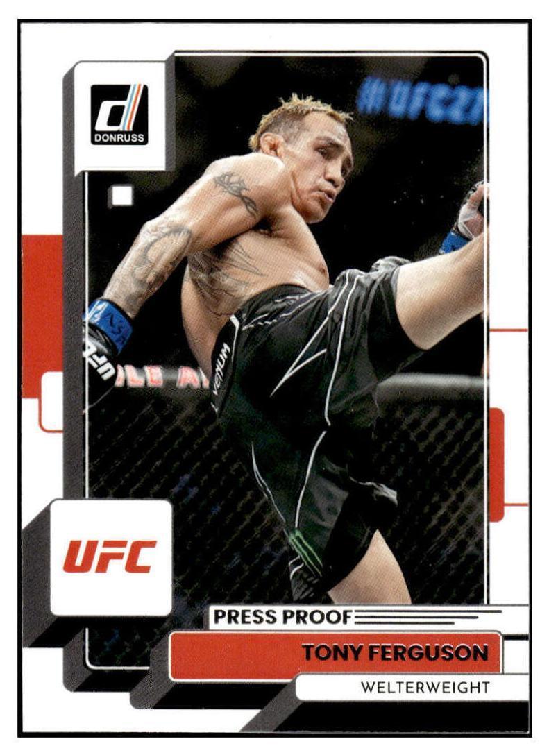 Tony Ferguson 2023 Panini Donruss UFC Base #31 Press Proof Silver