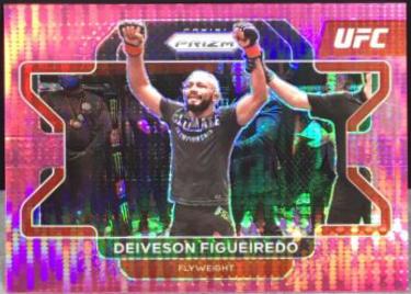 Deiveson Figueiredo 2021 Panini Prizm UFC Base #176 Pink Pulsar