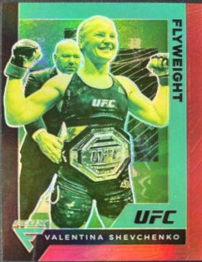 Valentina Shevchenko 2021 Panini Chronicles UFC Base Flux #256 Gold