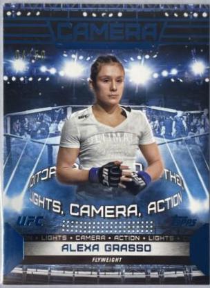 Alexa Grasso 2024 Topps Knockout UFC Camera (Lights, Camera, Action) #CAM-10 Blue