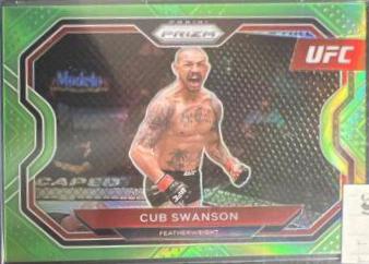 Cub Swanson 2021 Panini Prizm UFC Base #136 Neon Green