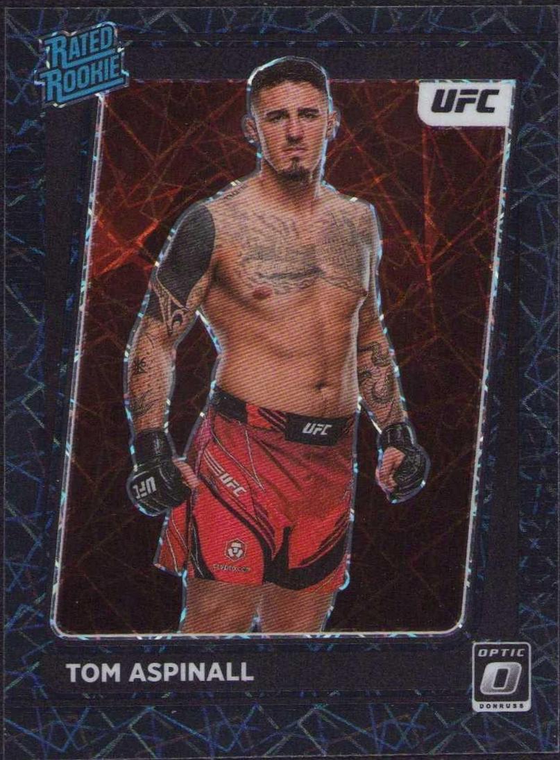 Tom Aspinall 2022 Panini Donruss Optic UFC Base #120 Black Velocity
