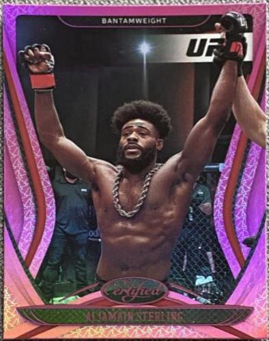 Aljamain Sterling 2021 Panini Chronicles UFC Base Certified #139 Pink