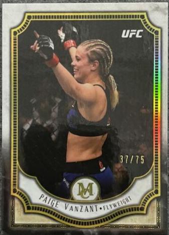 Paige VanZant 2018 Topps UFC Museum Collection Base #48 Gold