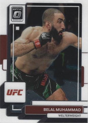 Belal Muhammad 2023 Panini Donruss Optic UFC Base #43 Holo