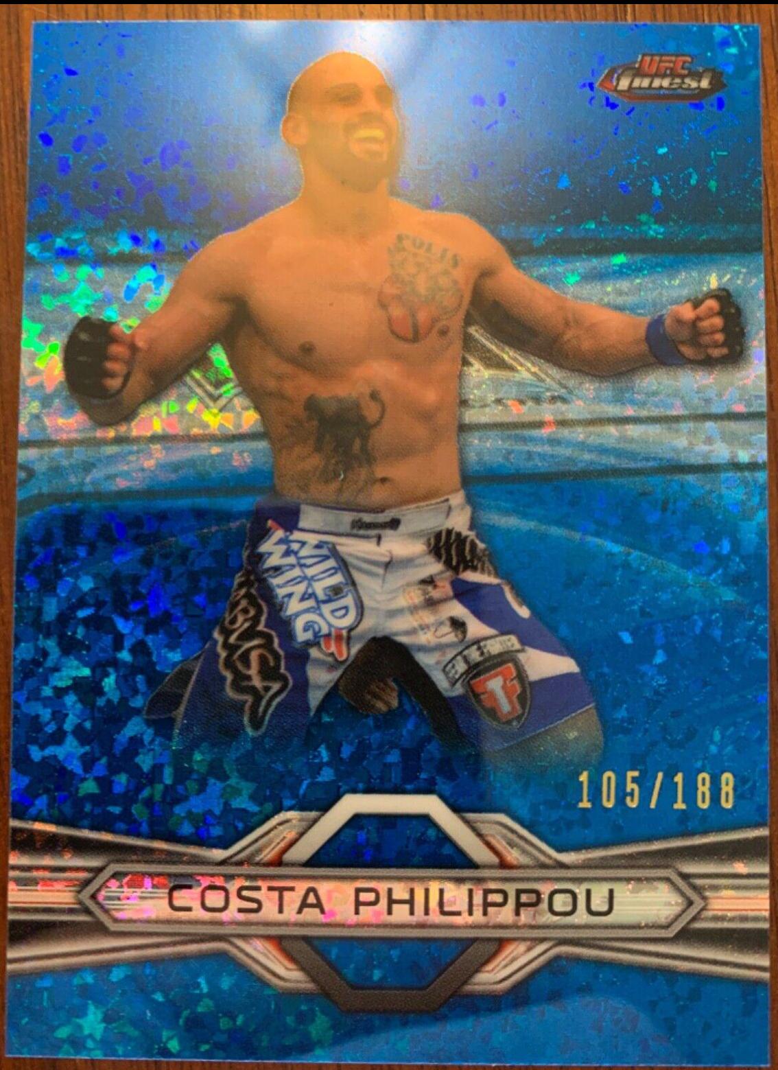 Costas Philippou 2013 Topps Finest UFC Base #2 Blue