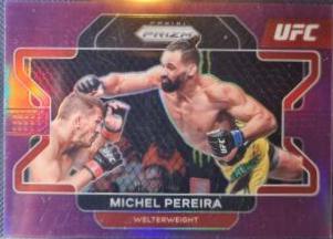 Michel Pereira 2022 Panini Prizm UFC Base #18 Purple