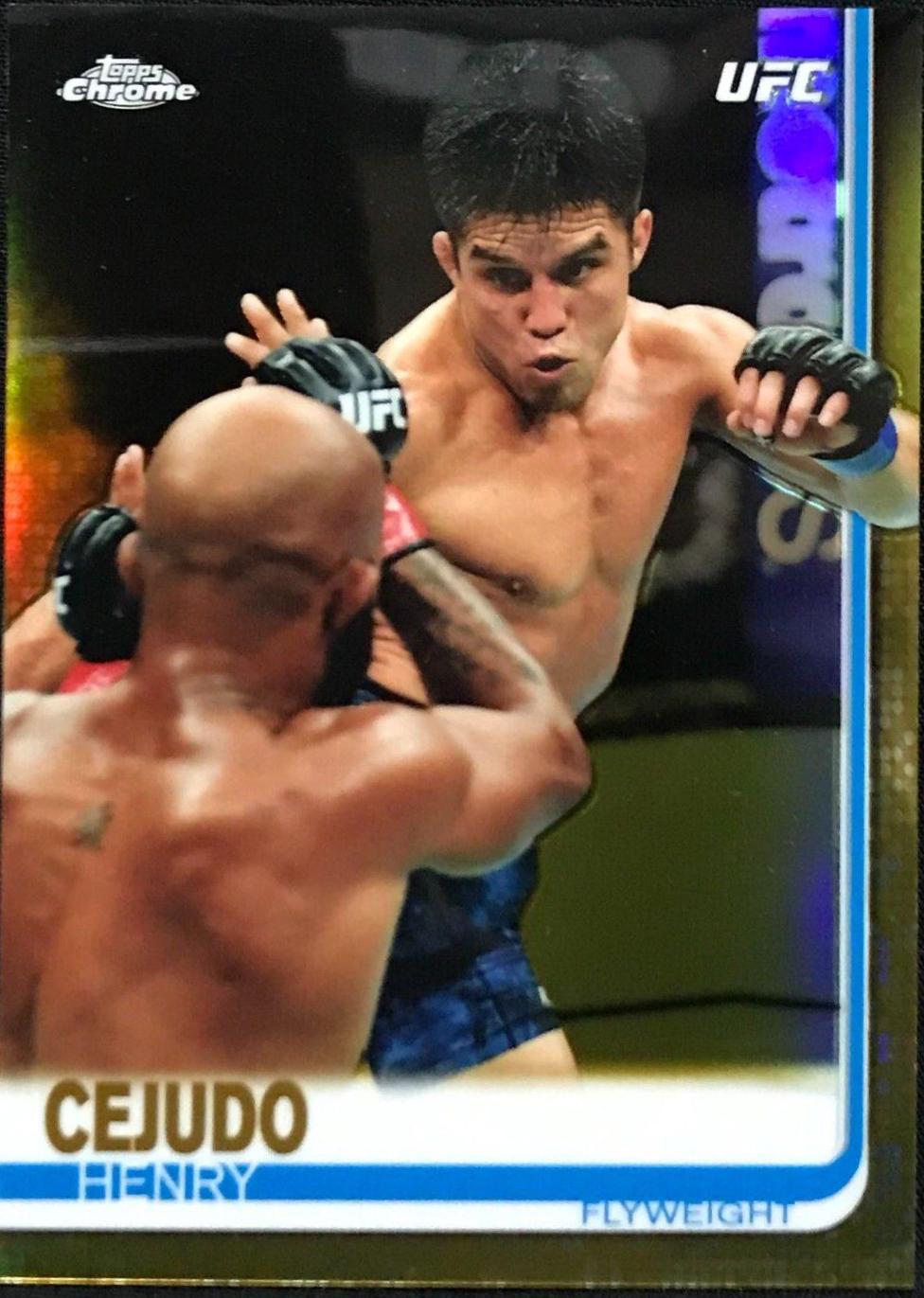Henry Cejudo 2019 Topps Chrome UFC Base #48 Gold