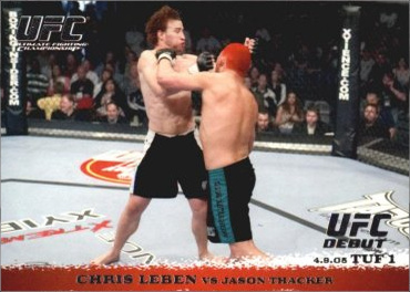 Chris Leben / Jason Thacker 2009 Topps UFC Round 1 Base #20 Red