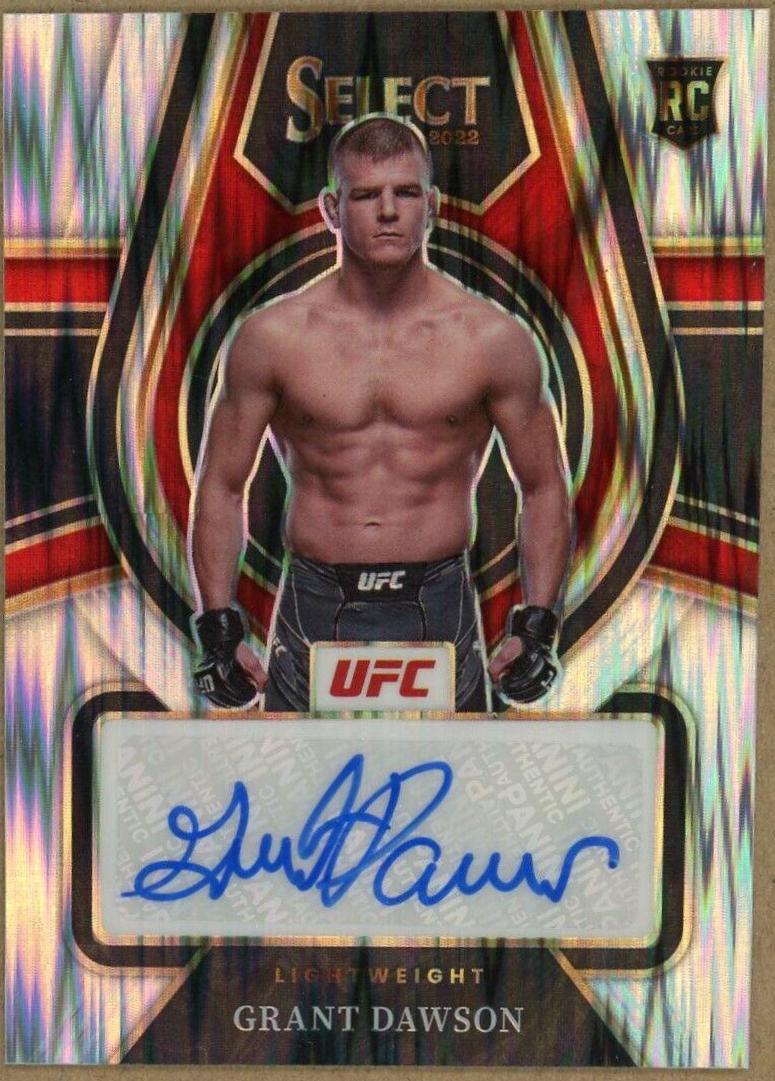 Grant Dawson 2022 Panini Select UFC Rookie Signatures #8 Flash