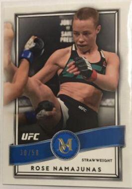 Rose Namajunas 2016 Topps UFC Museum Collection Base #35 Sapphire