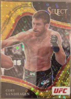 Cory Sandhagen 2022 Panini Select UFC Octagonside #245 Gold Disco