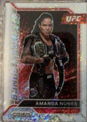 Amanda Nunes 2022 Panini Prizm UFC Bonus Machines #10 White Sparkle