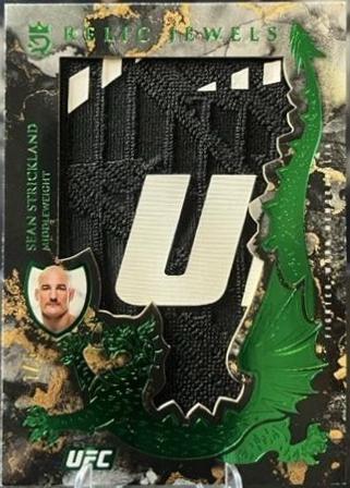 Sean Strickland 2025 Topps Royalty UFC Relic Jewels #RJ-SS Blue