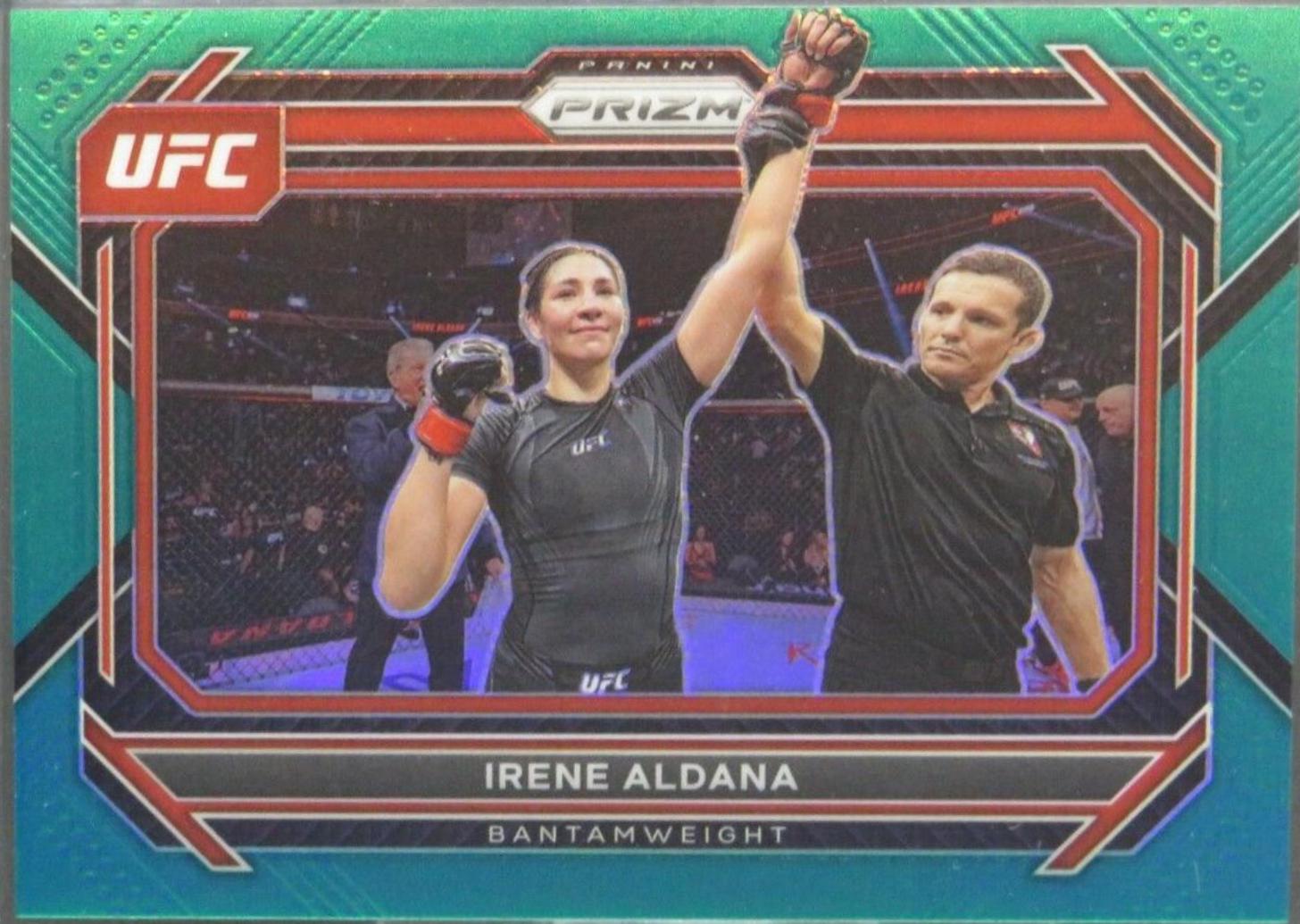Irene Aldana 2023 Panini Prizm UFC Base #72 Teal