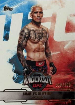 Charles Oliveira 2025 Topps Knockout UFC Base #47 Holo Gold